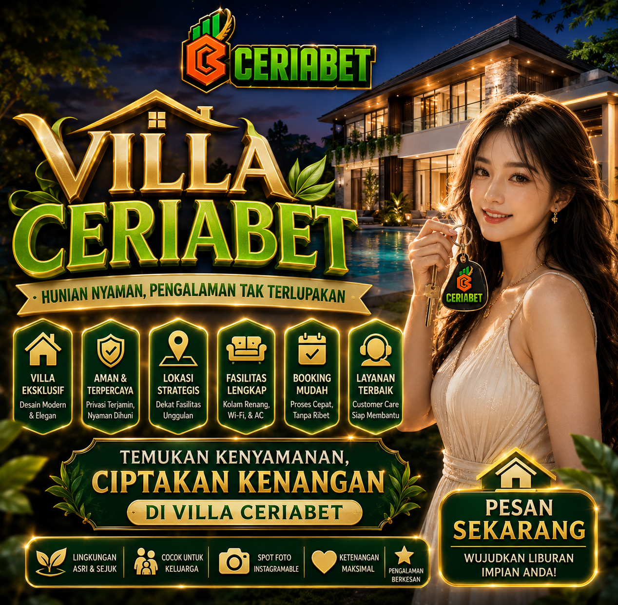 CERIABET: Villa Mewah Terbaik Untuk Liburan Dengan Harga Murah & Terjangkau